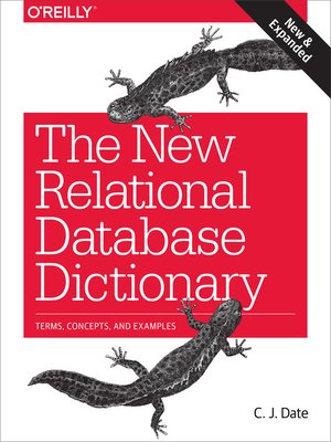 cover image of The New Relational Database Dictionary